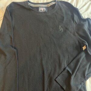 Men's Lion Crest Long Sleeve Black 2XL